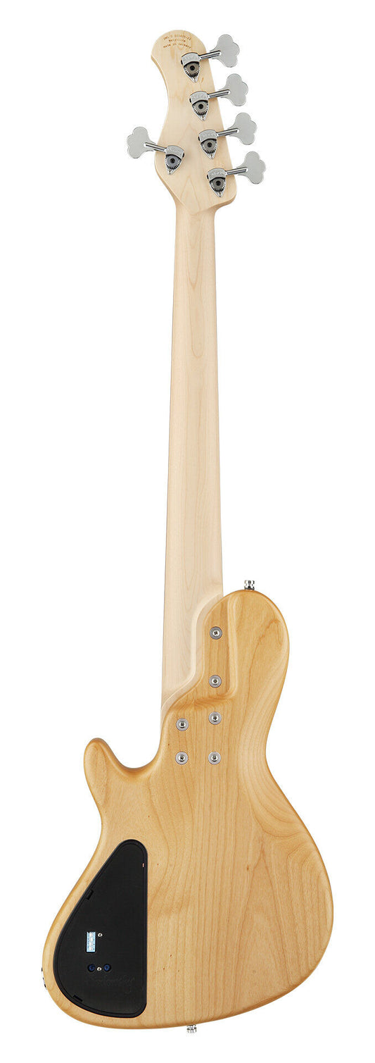 Sadowsky MetroLine 24-Fret Singlecut Vintage Bass 5 String, Red Alder Body, Natural Transparent Satin