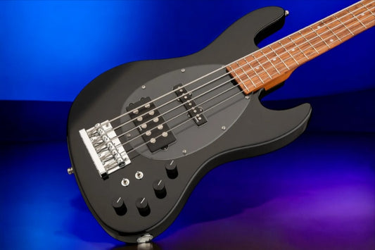 Sadowsky MetroExpress 21-Fret Vintage M/J Bass, Morado Fingerboard, 5-String - Solid Black High Polish