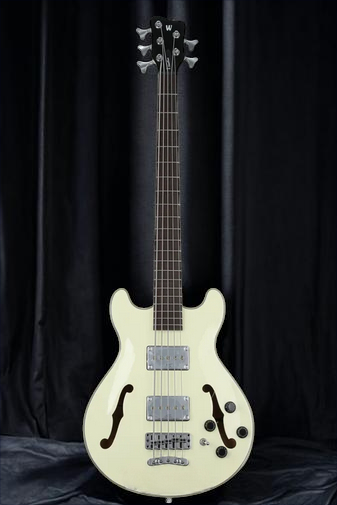 Warwick RockBass Star Bass, 5-String - Solid Creme White High Polish