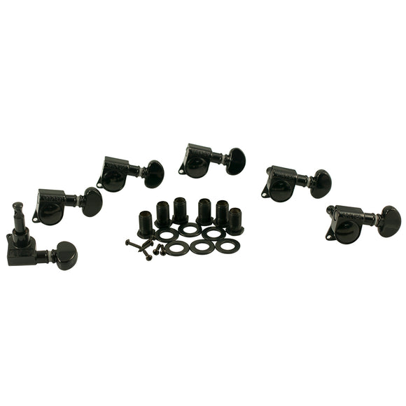 Grover 6 In Line Mid-Size Rotomatics Black Chrome