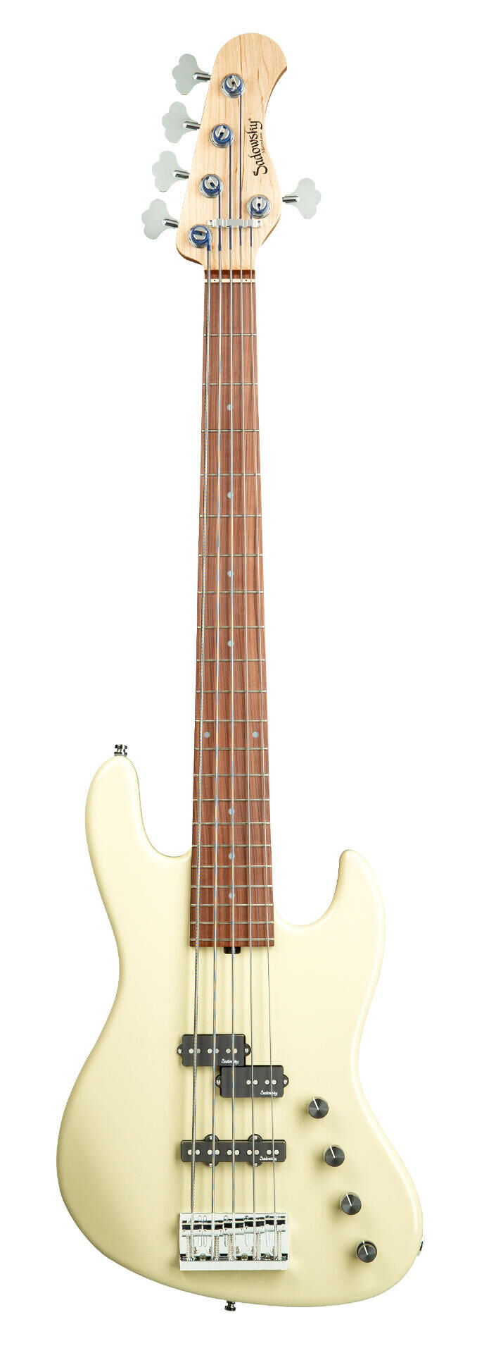 Sadowsky MetroLine 21 Fret Verdine White 5 String, Olympic White High Polish, Alder Body