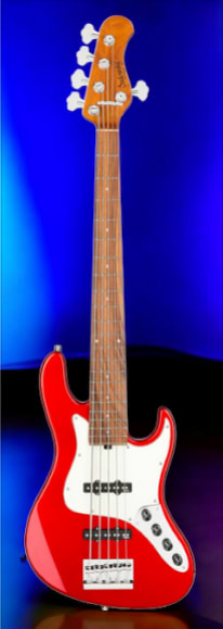 Sadowsky MetroExpress 22-Fret Will Lee Artist Line Bass, Morado Fingerboard, 5-String - Solid Candy Apple Red Metallic High Polish