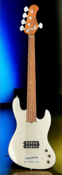 Sadowsky MetroExpress 21-Fret Vintage M Bass Morado Fingerboard 5-String - Solid Champagne Metallic High Polish