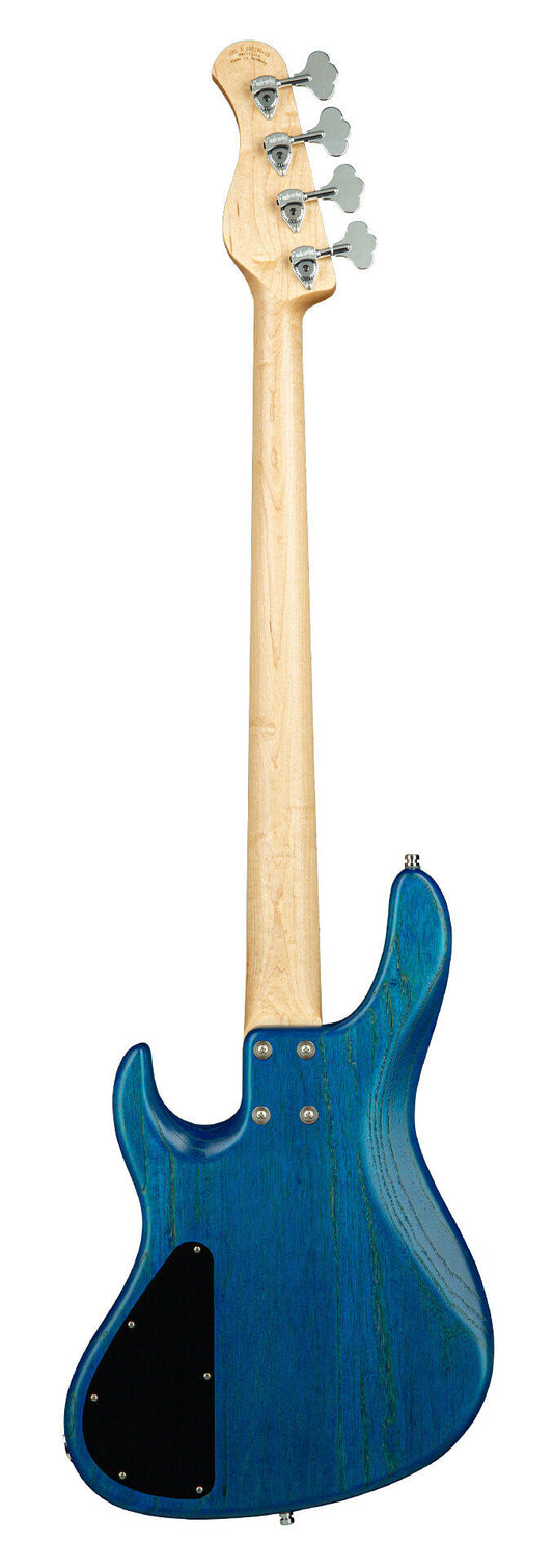 Sadowsky MetroLine 24-Fret Modern 4 String, Swamp Ash Body, Ocean Blue Transparent Satin