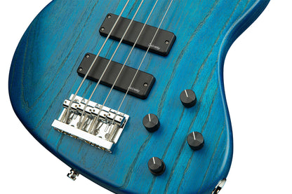 Sadowsky MetroLine 24-Fret Modern 4 String, Swamp Ash Body, Ocean Blue Transparent Satin