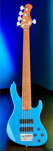 Sadowsky MetroExpress 5-String 24-Fret Modern Bass Roasted Maple Fingerboard 5-String Solid Ocean Blue Metallic High Polish