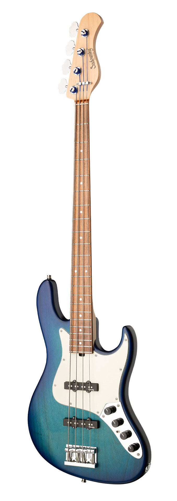 Sadowsky MetroLine 22-Fret Will Lee Bass, Red Alder Body, 4 String, Bora Blueburst Transparent Satin