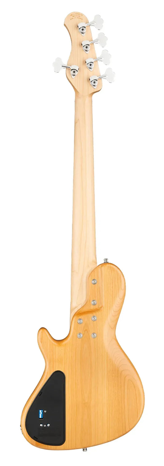 Sadowsky MetroLine 24-Fret Singlecut Vintage Bass-Red Alder Body-5 String-Natural Transparent Satin