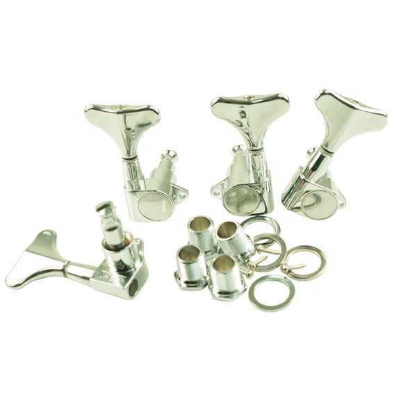 WD 2 Per Side Mini Bass Tuning Machines Chrome