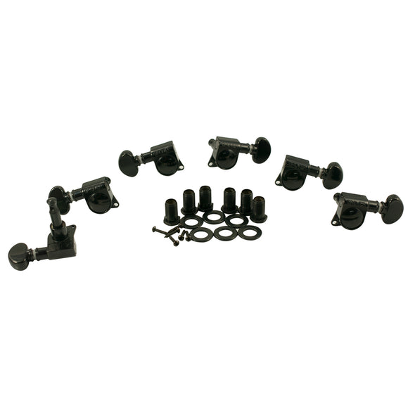 Grover 3 Per Side Mid-Size Rotomatics Black Chrome