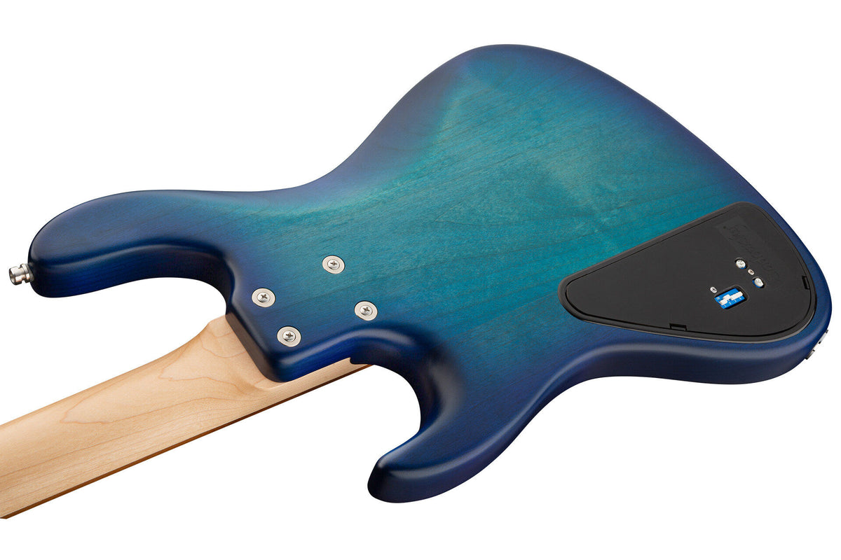 Sadowsky MetroLine 22-Fret Will Lee Bass, Red Alder Body, 4 String, Bora Blueburst Transparent Satin