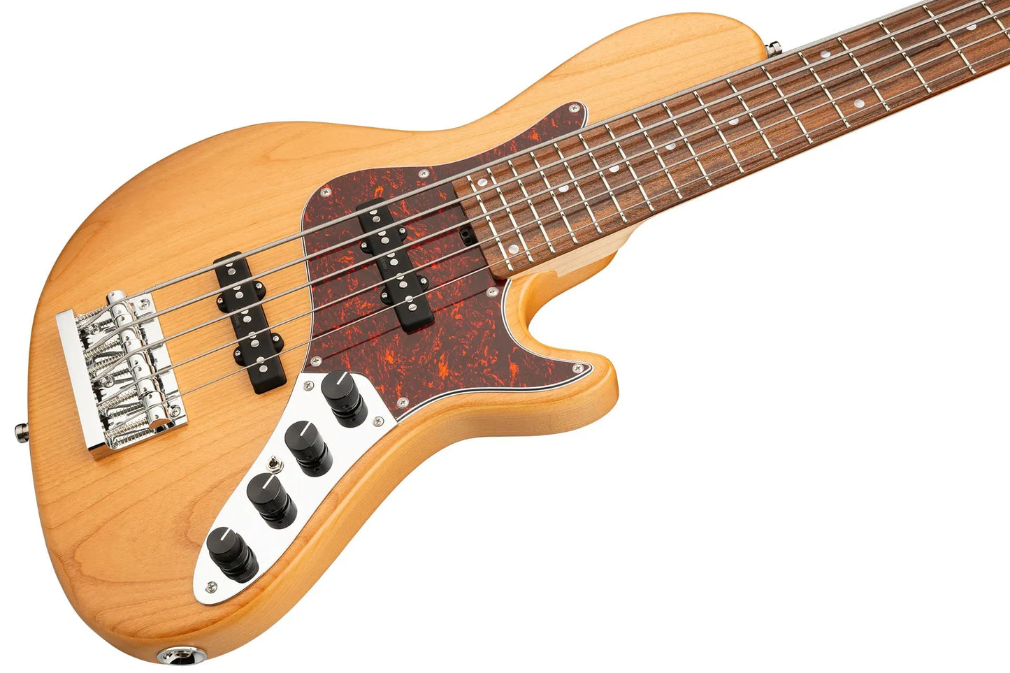 Sadowsky MetroLine 24-Fret Singlecut Vintage Bass-Red Alder Body-5 String-Natural Transparent Satin