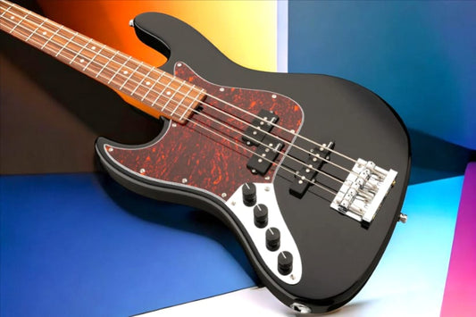 Sadowsky MetroExpress 21-Fret Hybrid P/J Bass, Morado Fingerboard, Lefthand, 4-String - Solid Black High Polish
