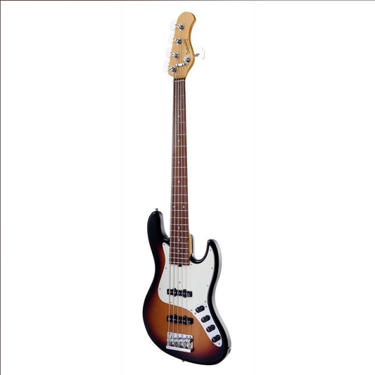 Mint Sadowsky MetroExpress 21 Fret Vintage JJ Bass 5 String Tobacco Sunburst Transparent High Polish Morado Board