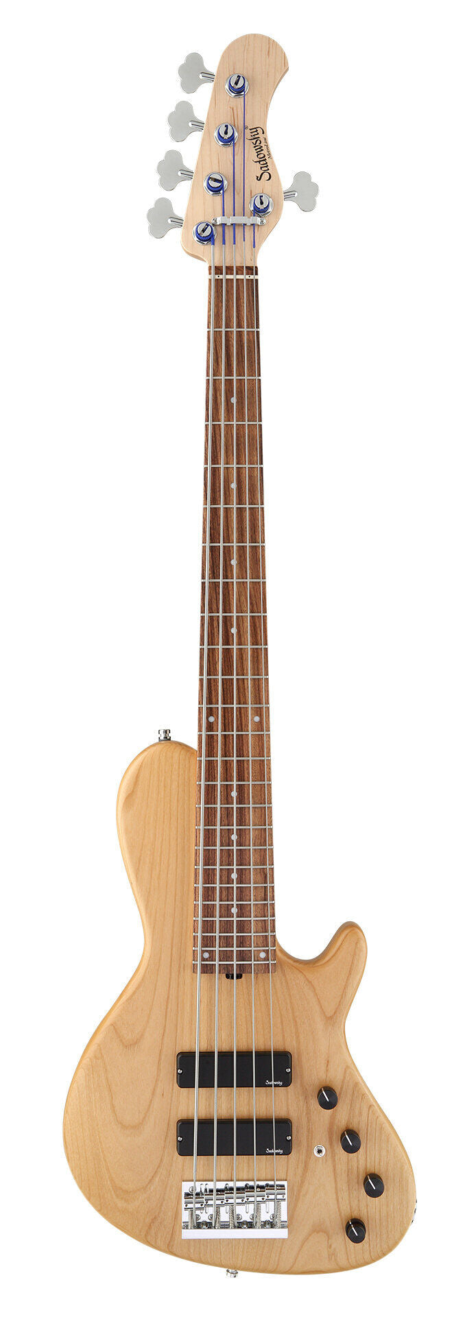 Sadowsky MetroLine 24-Fret Singlecut Soapbar Bass 5 String, Red Alder Body, Natural Transparent Satin