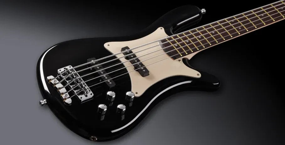 Warwick Teambuilt Pro Series Streamer CV, 5-String - Solid Black High Polish