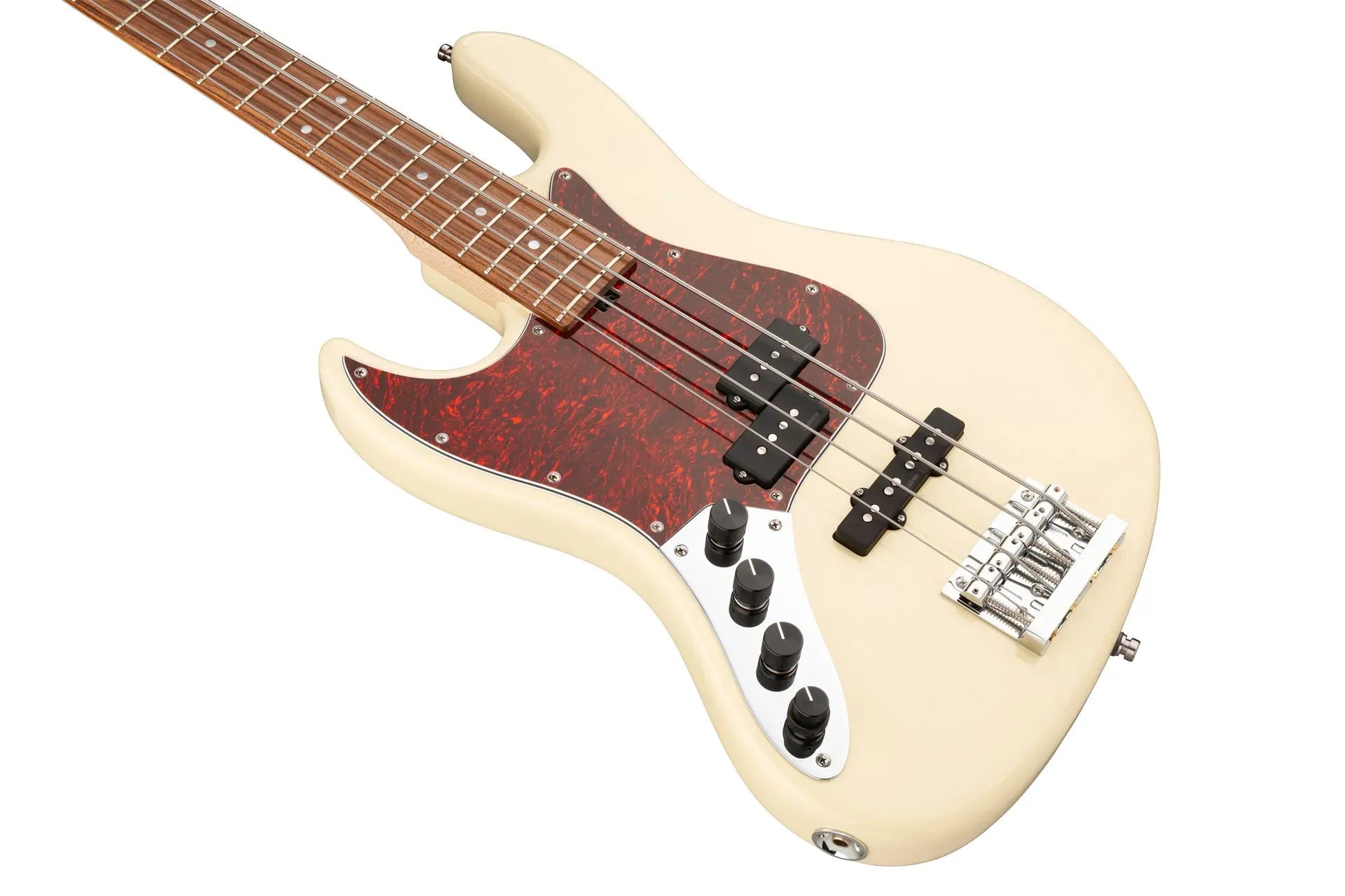 Sadowsky MetroLine 21-Fret Vintage P/J Bass-Red Alder Body-4 String-Solid Olympic White High Polish-Lefthand