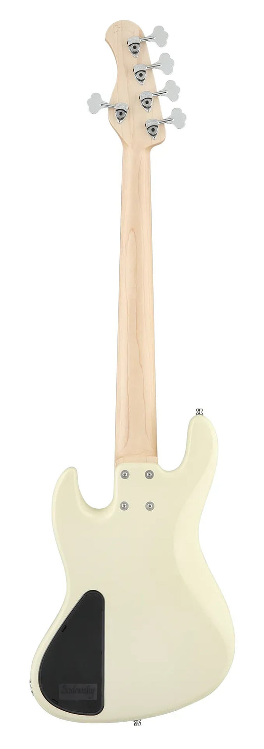 Sadowsky MetroLine 21-Fret Vintage P/J Bass-Red Alder Body-5 String-Solid Olympic White High Polish