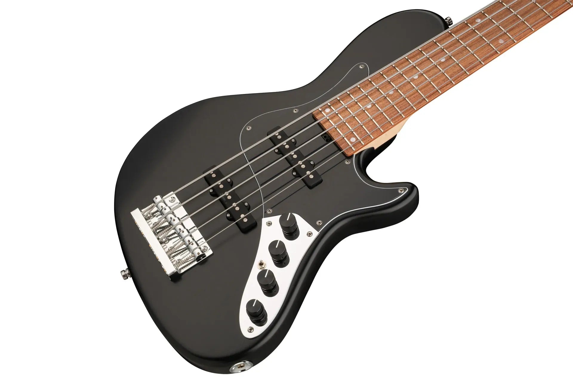 Sadowsky MetroLine 24-Fret Singlecut Vintage Bass-Red Alder Body-5 String-Solid Black Satin
