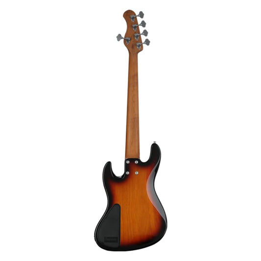 Sadowsky MetroExpress 21 Fret Vintage JJ Bass 5 String Tobacco Sunburst Transparent High Polish Morado Board