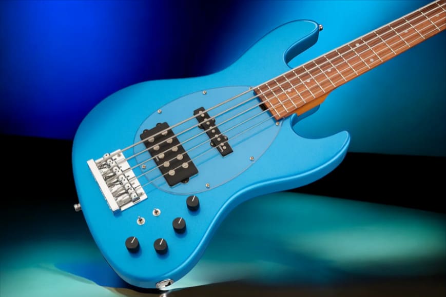 Sadowsky MetroExpress 21-Fret Vintage M/J Bass, Morado Fingerboard, 5-String - Solid Ocean Blue Metallic High Polish