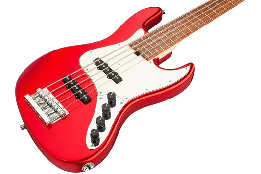 Sadowsky MetroLine 21-Fret Vintage J/J Bass-Red Alder Body-5 String-Solid Candy Apple Red Metallic