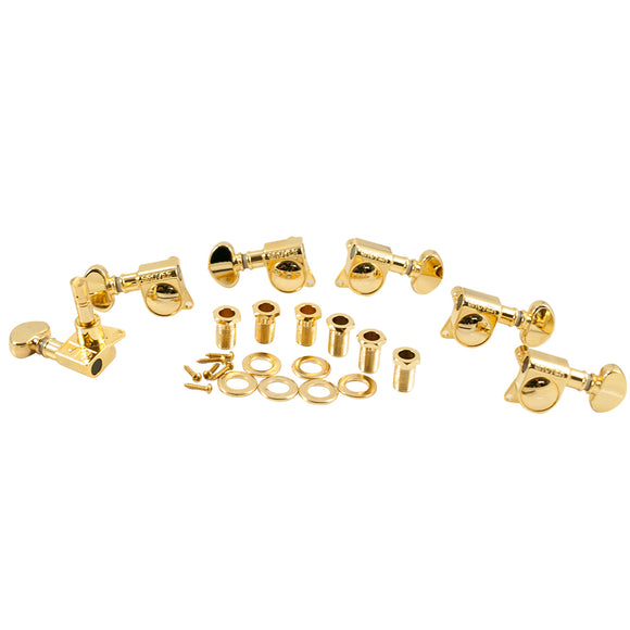 Grover 3 Per Side Mini Locking Rotomatics Gold