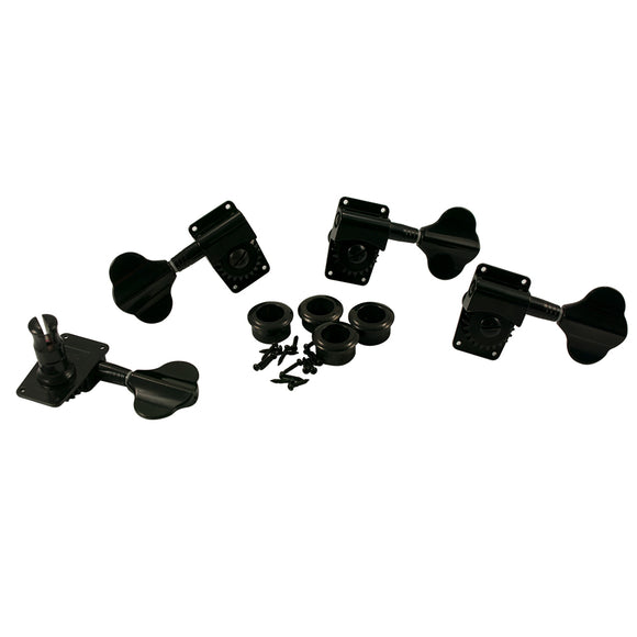 WD 2 Per Side Deluxe Bass Tuners Black