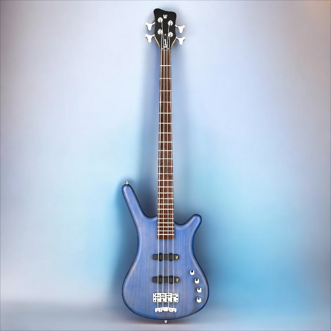 Warwick RockBass Corvette Basic, 4-String - Ocean Blue Transparent Satin
