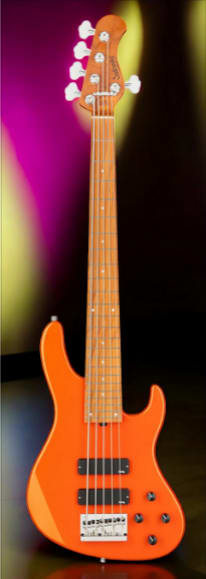 Sadowsky MetroExpress 5-String 24-Fret Modern Bass Roasted Maple Fingerboard 5-String Solid Candy Apple Orange Metallic High Polish