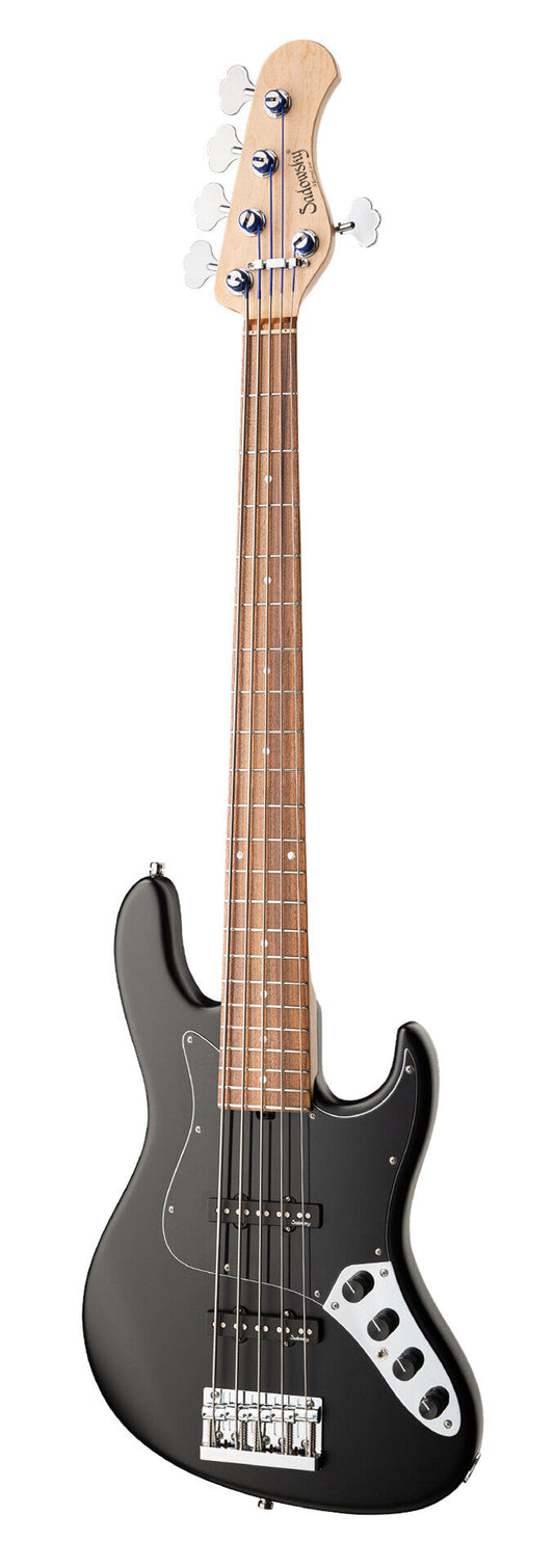 Sadowsky MetroLine 22-Fret Will Lee Bass, Red Alder Body, 5 String, Solid Black Satin