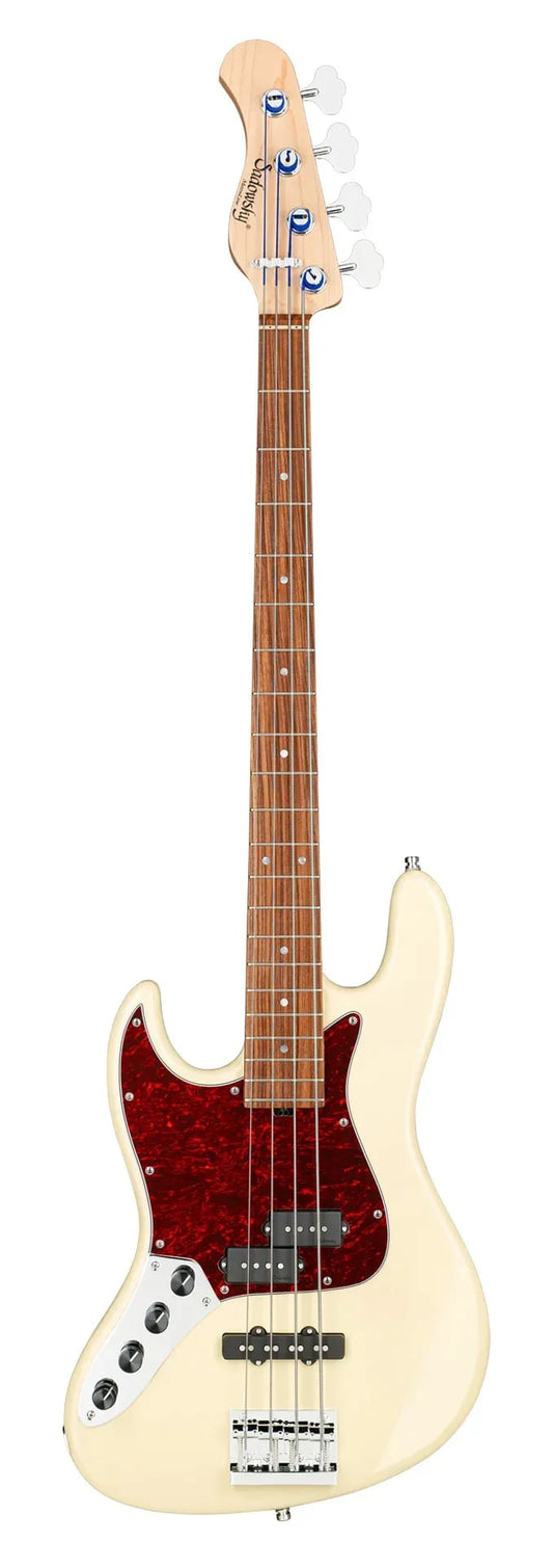 Sadowsky MetroLine 21-Fret Vintage P/J Bass-Red Alder Body-4 String-Solid Olympic White High Polish-Lefthand