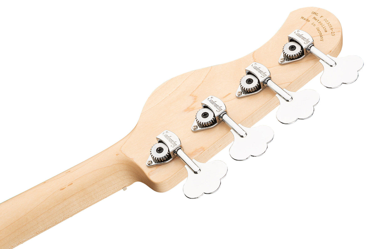 Sadowsky MetroLine 24-Fret Vintage JJ Bass 4 String, Swamp Ash Body, Almond Sunburst Transparent Satin