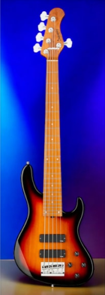 Sadowsky MetroExpress 5-String 24-Fret Modern Bass Roasted Maple Fingerboard 5-String Tobacco Sunburst Transparent High Polish