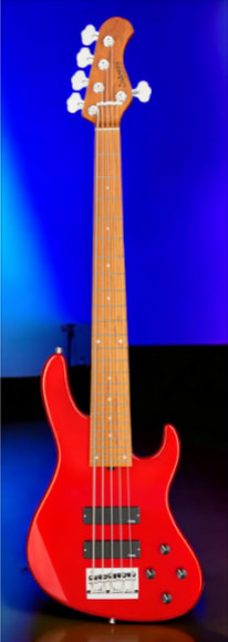 Sadowsky MetroExpress 5-String 24-Fret Modern Bass Roasted Maple Fingerboard 5-String Solid Candy Apple Red Metallic High Polish