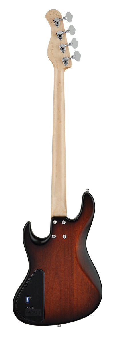 Sadowsky MetroLine 22-Fret Will Lee Bass, Red Alder Body, 4 String, Almond Sunburst Transparent Satin