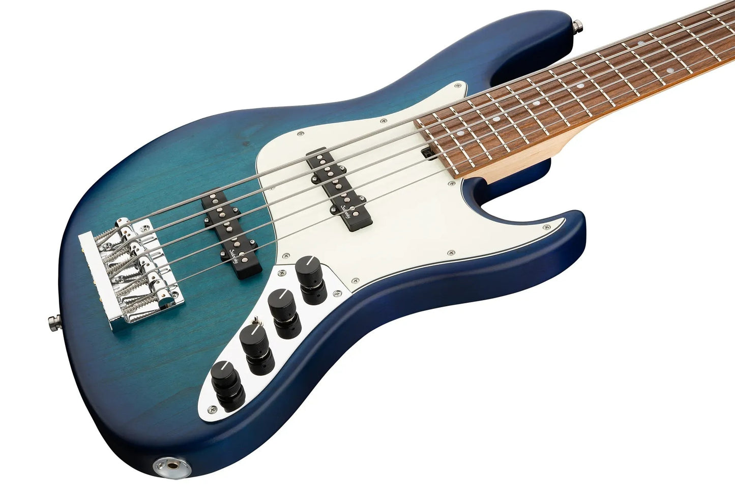 Sadowsky MetroLine 22-Fret Will Lee Bass-Red Alder Body-5 String-Bora Blueburst Transparent Satin