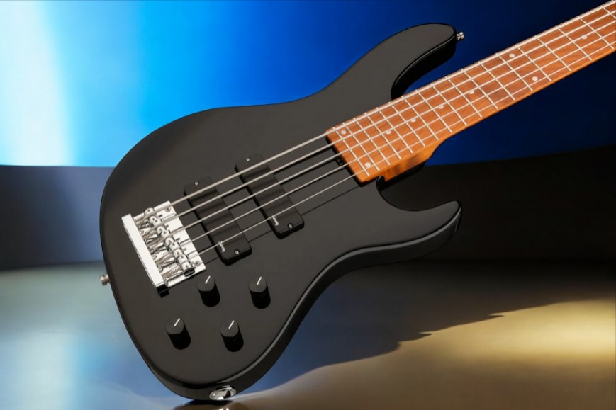 Sadowsky MetroExpress 5-String 24-Fret Modern Bass Roasted Maple Fingerboard 5-String High Polish, Solid Black