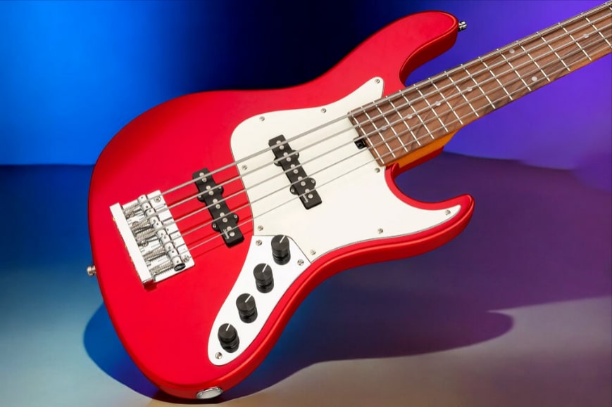 Sadowsky MetroExpress 22-Fret Will Lee Artist Line Bass, Morado Fingerboard, 5-String - Solid Candy Apple Red Metallic High Polish