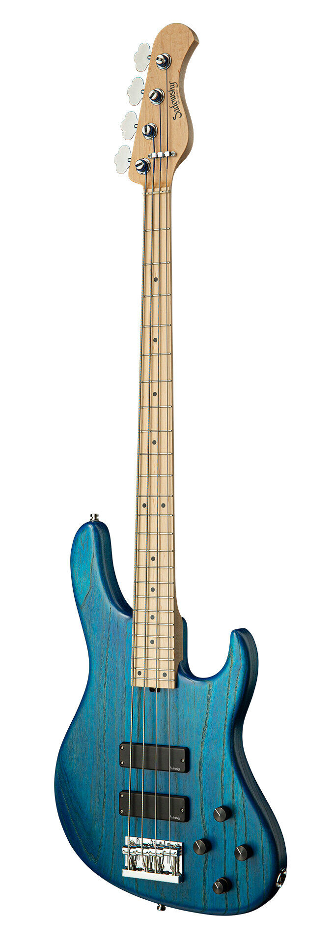 Sadowsky MetroLine 24-Fret Modern 4 String, Swamp Ash Body, Ocean Blue Transparent Satin