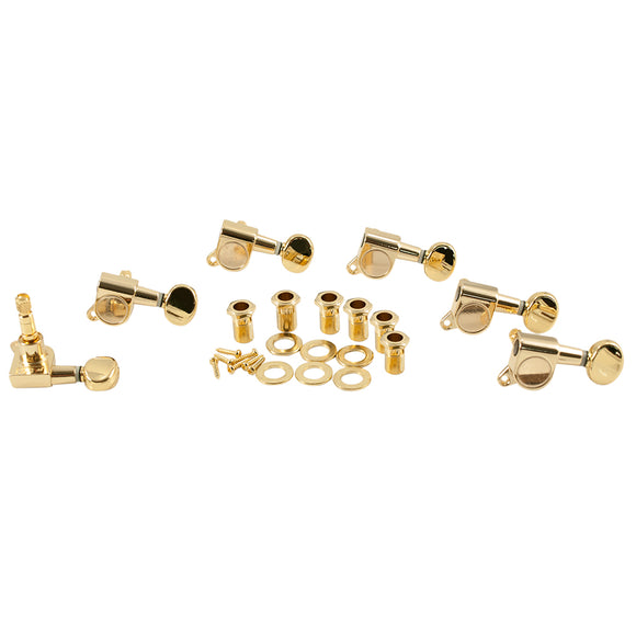 WD 6 In Line Locking Tuners Gold