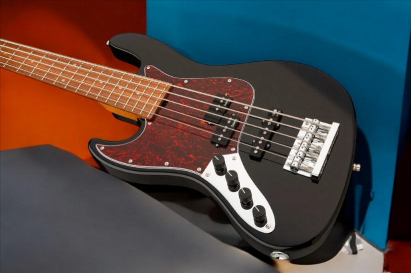 Sadowsky MetroExpress 21-Fret Hybrid P/J Bass, Morado Fingerboard, Lefthand, 5-String - Solid Black High Polish