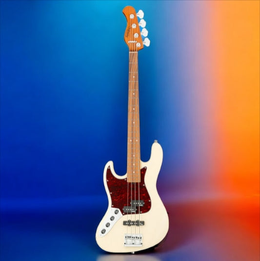Sadowsky MetroExpress 21-Fret Hybrid P/J Bass, Morado Fingerboard, Lefthand, 4-String - Solid Olympic White High Polish