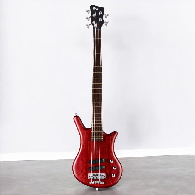 Warwick Pro Series Thumb BO-5 String-Burgundy Red Transparent Satin