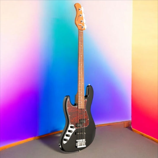 Sadowsky MetroExpress 21-Fret Hybrid P/J Bass, Morado Fingerboard, Lefthand, 4-String - Solid Black High Polish