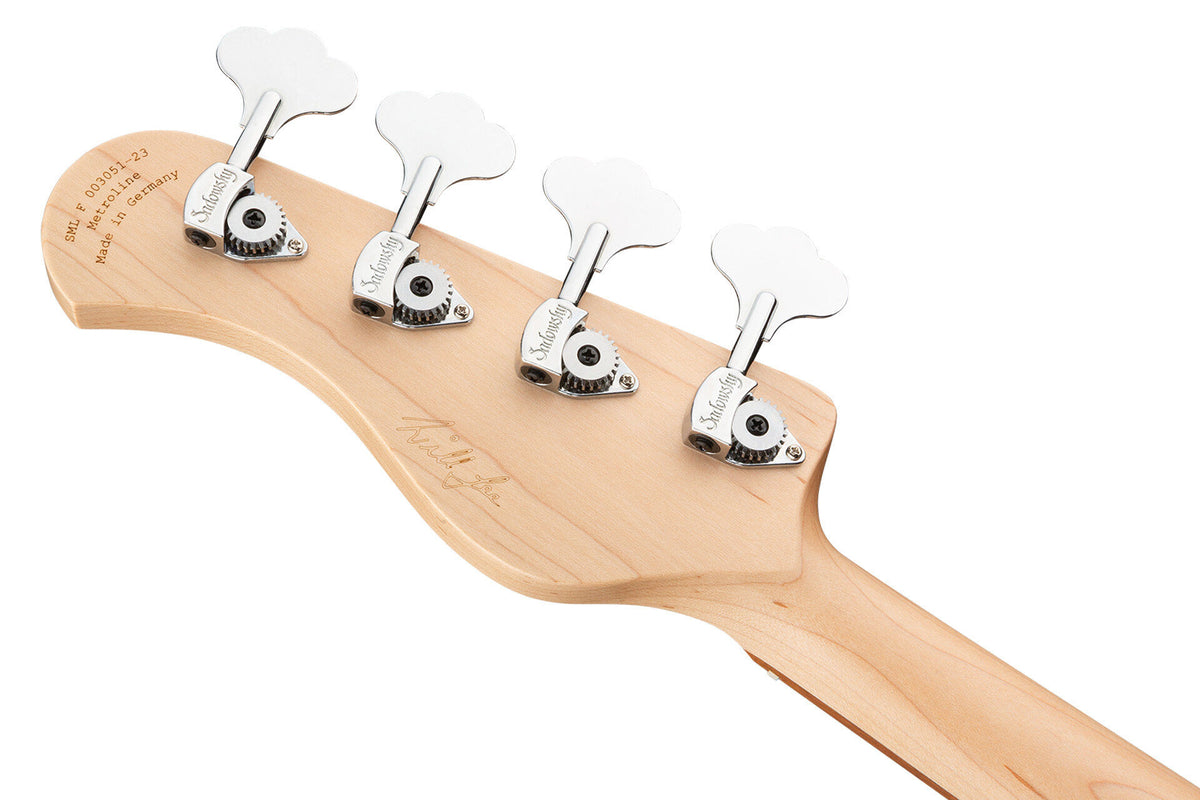 Sadowsky MetroLine 22-Fret Will Lee Bass, Red Alder Body, 4 String, Bora Blueburst Transparent Satin