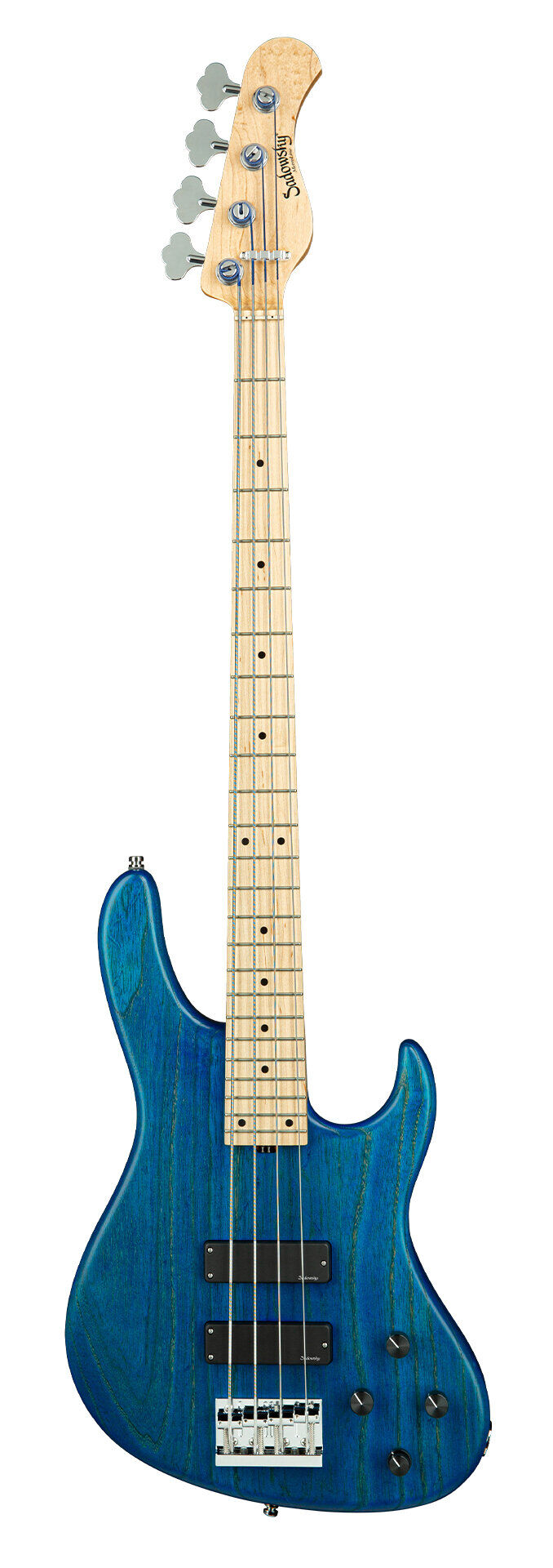 Sadowsky MetroLine 24-Fret Modern 4 String, Swamp Ash Body, Ocean Blue Transparent Satin