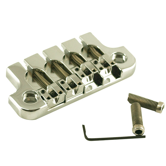 Hipshot Aluminum SuperTone 2 Point 4 String Bass Bridge Chrome