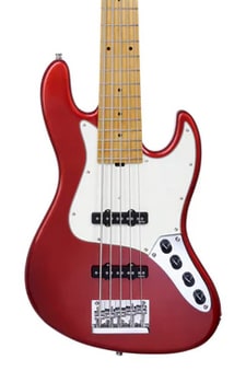 Sadowsky MetroExpress 21 Fret Vintage JJ Bass 5 String Candy Apple Red Metallic High Polish Maple Board
