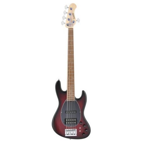 Sadowsky MetroLine 21-Fret Vintage MJ Bass 5 String, Red Alder Body, Burgundy Burst Transparent Satin